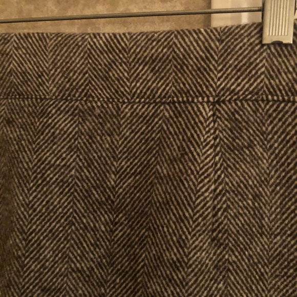 JustFab Brown Herringbone Wool Blend Plus Size Skirt XXL NWT - Picture 4 of 9